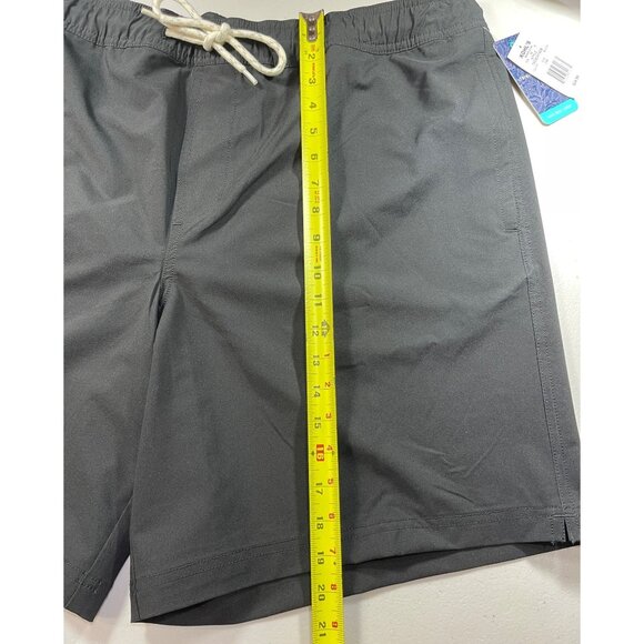 Trinity Coast Mens Size 2XB Swim Trunks Black 9" Inseam Elastic Waist Side Pocke - Picture 5 of 12